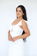 Vestido Céu - Vestido Off White Duna Pipoca Branco