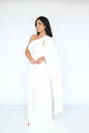Vestido Catarina - Vestido Off White longo Fluity Branco