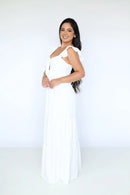Vestido Céu - Vestido Off White Duna Pipoca Branco