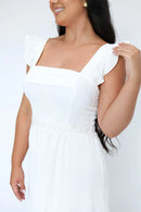 Vestido Paz - Vestido Off White Longo Duna Branco