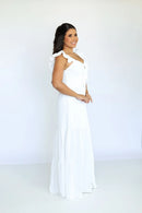 Vestido Céu - Vestido Off White Duna Pipoca Branco