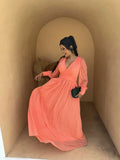 Vestido Grécia - Vestido Longo Manga Removível