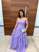 Vestido Charlotte - Vestido Longo Tule Ilusion