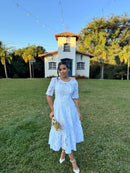 Vestido Julieta - Vestido Branco Maxi Midi Renda