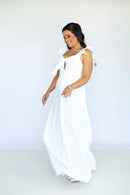 Vestido Céu - Vestido Off White Duna Pipoca Branco