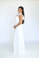 Vestido Céu - Vestido Off White Duna Pipoca Branco