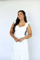 Vestido Céu - Vestido Off White Duna Pipoca Branco