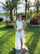 Vestido Jade - Vestido Branco Ombro Só Fluity