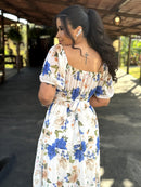 Vestido Carol - Vestido Midi Estampado Chifon