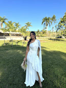 Vestido Catarina - Vestido Off White longo Fluity Branco
