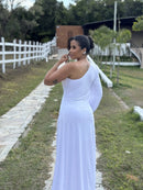 Vestido Melina - Vestido Branco Longo Fluity