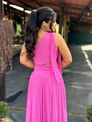 Vestido Itália - Vestido Longo Tule Ombro Só