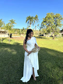 Vestido Catarina - Vestido Off White longo Fluity Branco