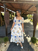 Vestido Carol - Vestido Midi Estampado Chifon