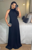 Vestido Lara – Vestido Longo Duna Decote Costas