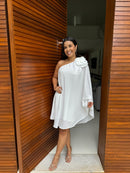Vestido Mia - Vestido Branco Curto Chiffon