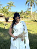 Vestido Catarina - Vestido Off White longo Fluity Branco