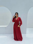 Vestido Grécia - Vestido Longo Manga Removível