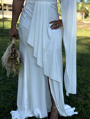 Vestido Catarina - Vestido Off White longo Fluity Branco
