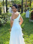Vestido Jade - Vestido Branco Ombro Só Fluity