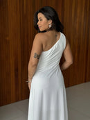 Vestido Jade - Vestido Branco Ombro Só Fluity