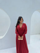 Vestido Grécia - Vestido Longo Manga Removível