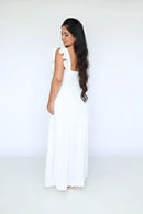 Vestido Paz - Vestido Off White Longo Duna Branco