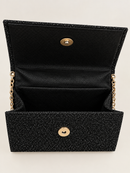 Bolsa de Festa Clutch-Preta com brilho