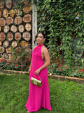 Vestido Lara – Vestido Longo Duna Decote Costas