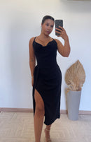 Vestido Duda -  Midi Fenda Duna