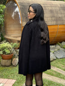 Casaco Capa Louise Tricot Preto