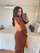 Vestido Sasha - Canelado com Decote nas Costas