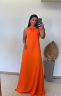 Vestido Lara – Vestido Longo Duna Decote Costas