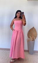 Vestido Larissa -Marrant Bolsos Laterais