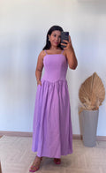 Vestido Larissa -Marrant Bolsos Laterais