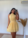 Vestido Isadora Lastex - Chiffon Costas Abertas