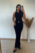 Vestido Vera - Canelado com Recortes Laterais