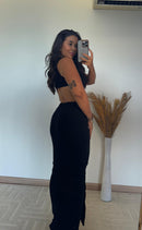 Vestido Vera - Canelado com Recortes Laterais