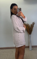 Conjunto Zaya Listras -Camisa com Short