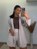 Conjunto Zaya Listras -Camisa com Short