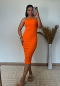 Vestido Lila - Midi com Costas Abertas