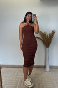 Vestido Lila - Midi com Costas Abertas