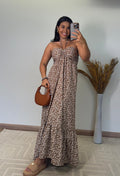Vestido Dalila - Bojo e Estampa Floral