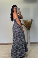 Vestido Dalila - Bojo e Estampa Floral