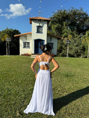 Vestido Paris Branco - Vestido Branco Longo Tule