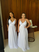 Vestido Paris Branco - Vestido Branco Longo Tule