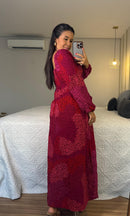Vestido Ivana - Viscolinho Manga Longa Longo