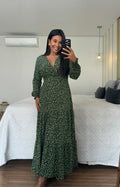 Vestido Cecília Floral Manga Longa