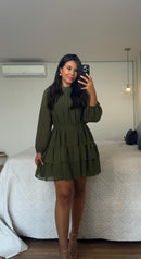 Vestido Bel Manga Longa Fluida
