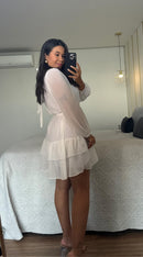 Vestido Bel Manga Longa Fluida